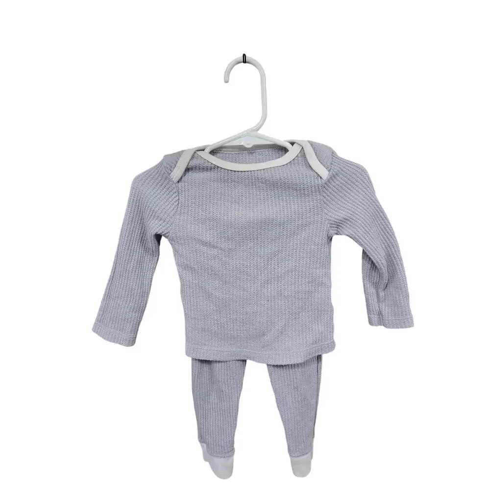 5/$20 Gray Waffle Pajamas - Cloud Island - 12mo
